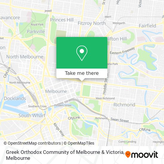Mapa Greek Orthodox Community of Melbourne & Victoria