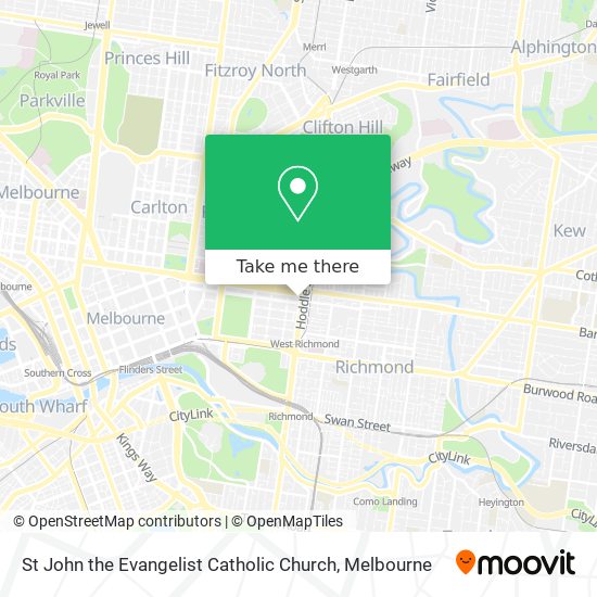 Mapa St John the Evangelist Catholic Church