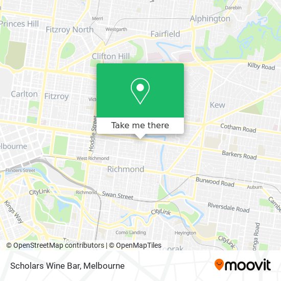Scholars Wine Bar map
