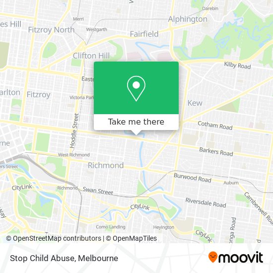 Stop Child Abuse map