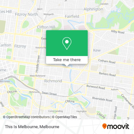 This Is Melbourne map