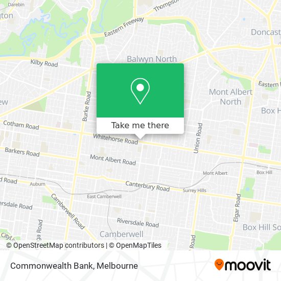 Commonwealth Bank map