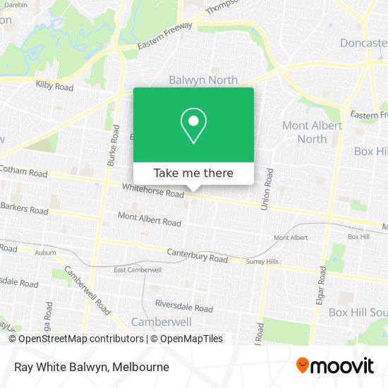 Ray White Balwyn map