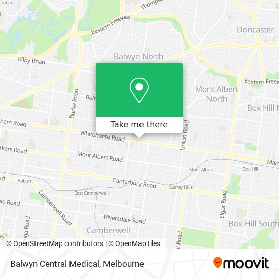 Balwyn Central Medical map