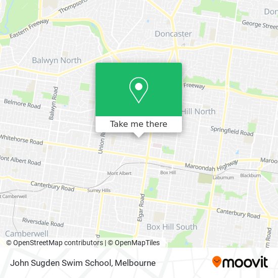 John Sugden Swim School map
