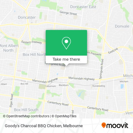 Goody's Charcoal BBQ Chicken map