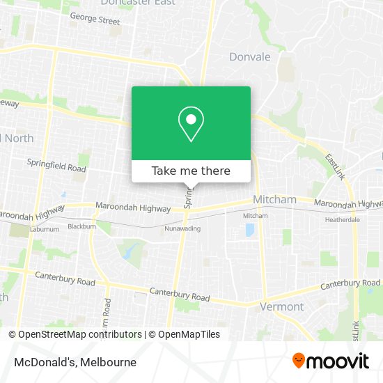 McDonald's map