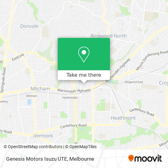 Genesis Motors Isuzu UTE map