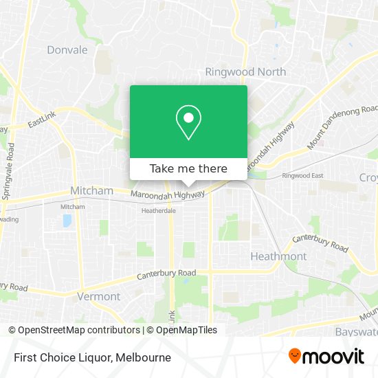 First Choice Liquor map