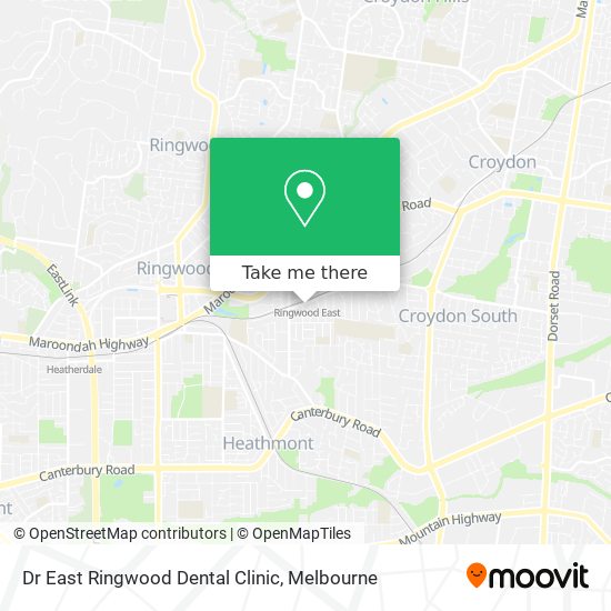 Dr East Ringwood Dental Clinic map