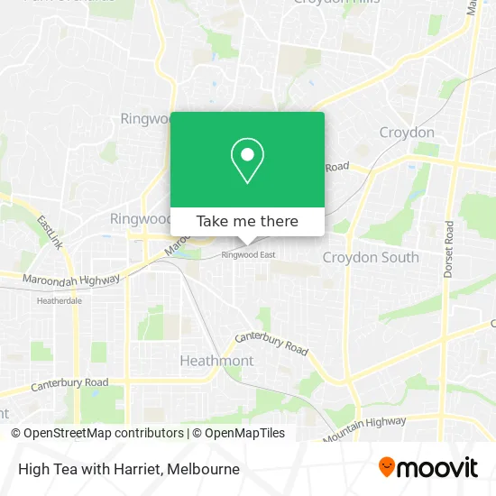 High Tea with Harriet map