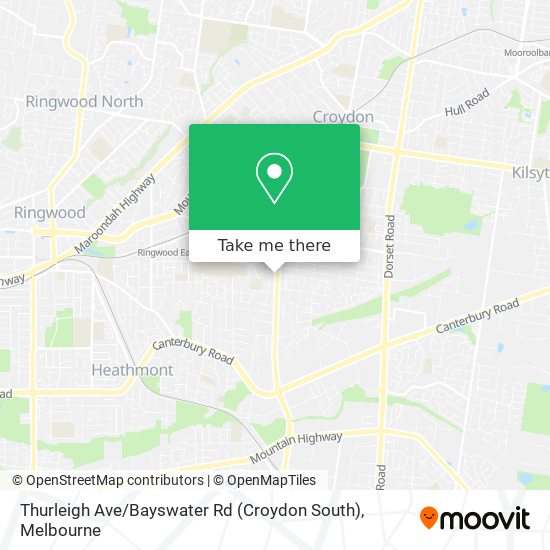 Thurleigh Ave / Bayswater Rd (Croydon South) map