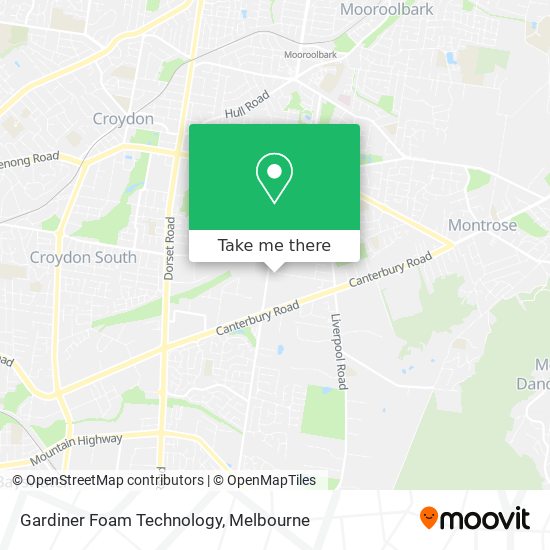 Gardiner Foam Technology map