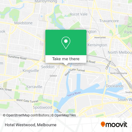 Hotel Westwood map