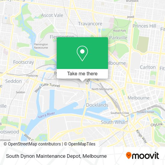 How to get to South Dynon Maintenance Depot in West Melbourne by bus, train or tram?