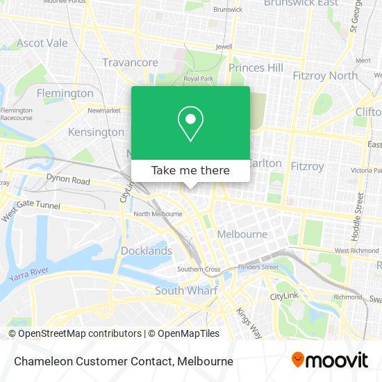Chameleon Customer Contact map