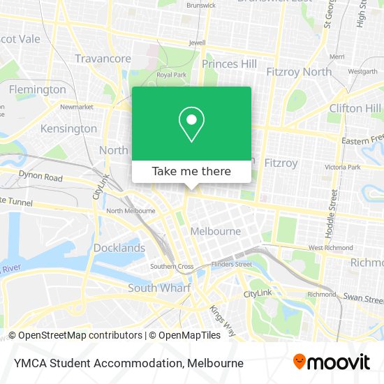 Mapa YMCA Student Accommodation