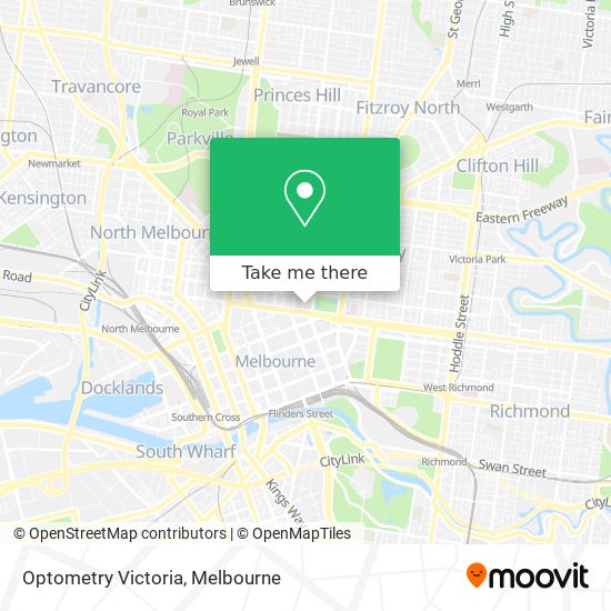 Optometry Victoria map
