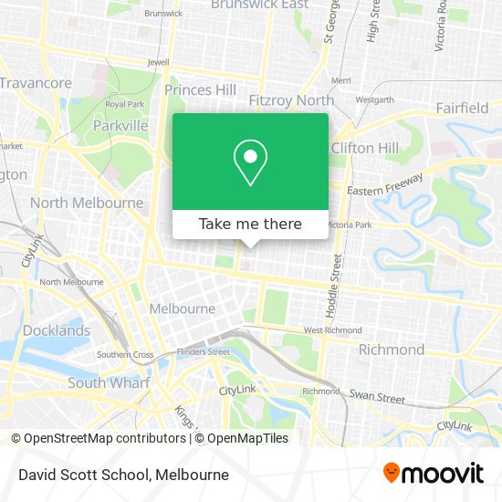 David Scott School map