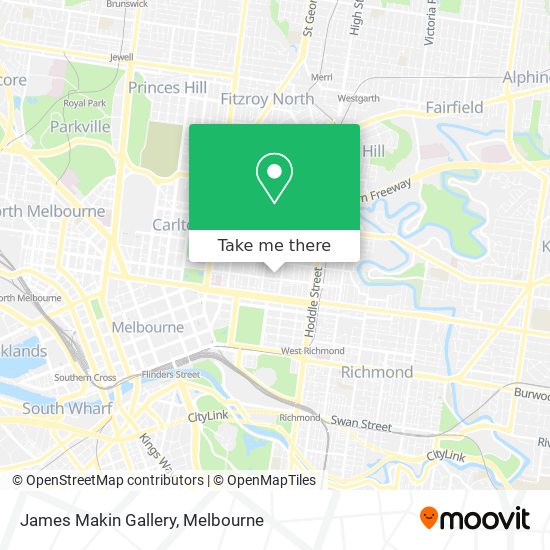 James Makin Gallery map