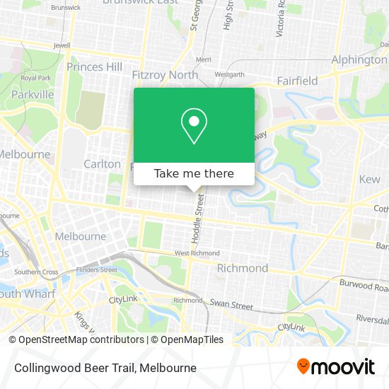 Collingwood Beer Trail map