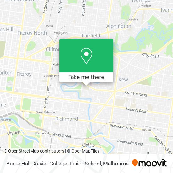 Burke Hall- Xavier College Junior School map