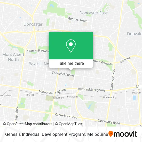 Genesis Individual Development Program map