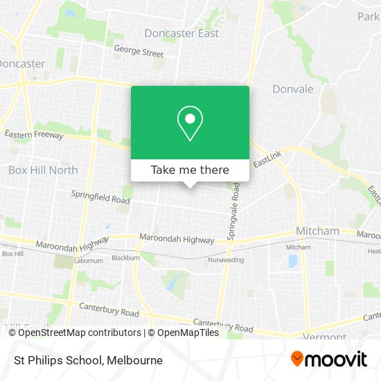 St Philips School map