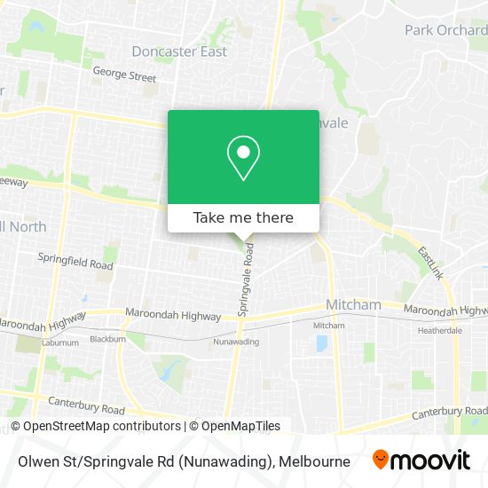 Olwen St / Springvale Rd (Nunawading) map
