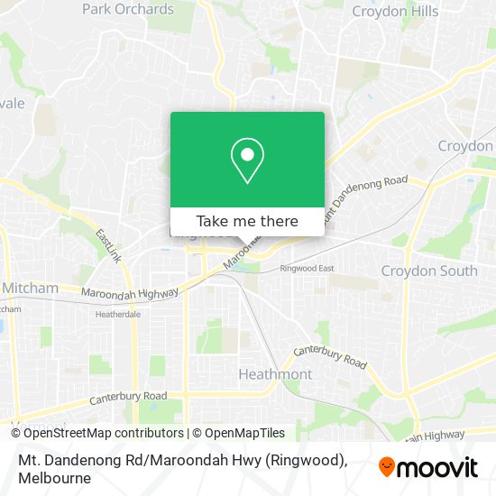 Mt. Dandenong Rd / Maroondah Hwy (Ringwood) map