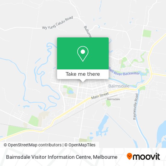 Bairnsdale Visitor Information Centre map