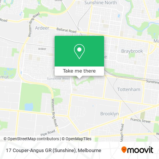 17 Couper-Angus GR (Sunshine) map