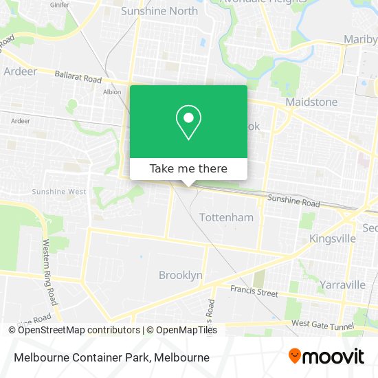 Melbourne Container Park map