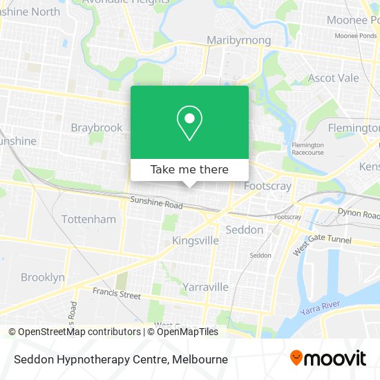 Seddon Hypnotherapy Centre map