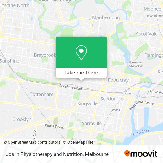 Joslin Physiotherapy and Nutrition map