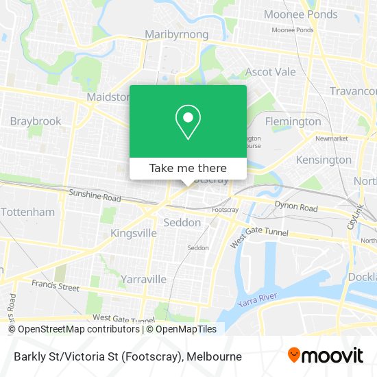 Barkly St / Victoria St (Footscray) map