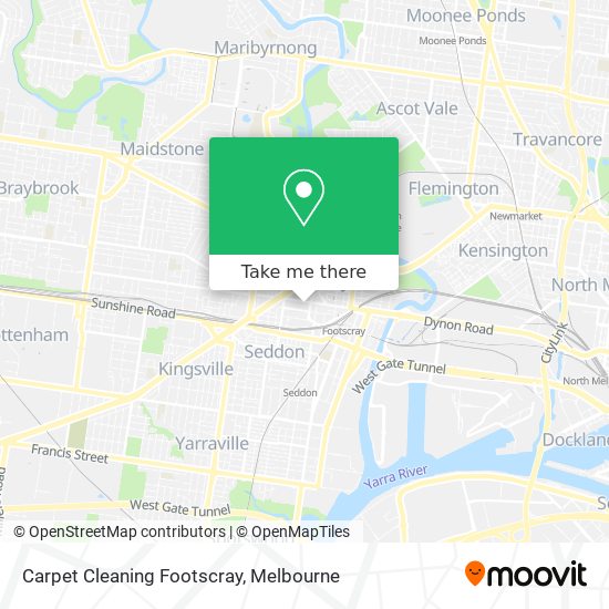Carpet Cleaning Footscray map
