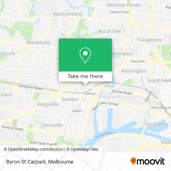 Byron St Carpark map