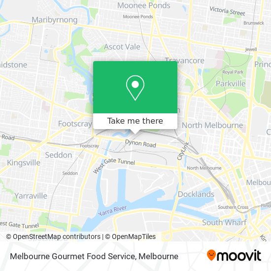 Melbourne Gourmet Food Service map