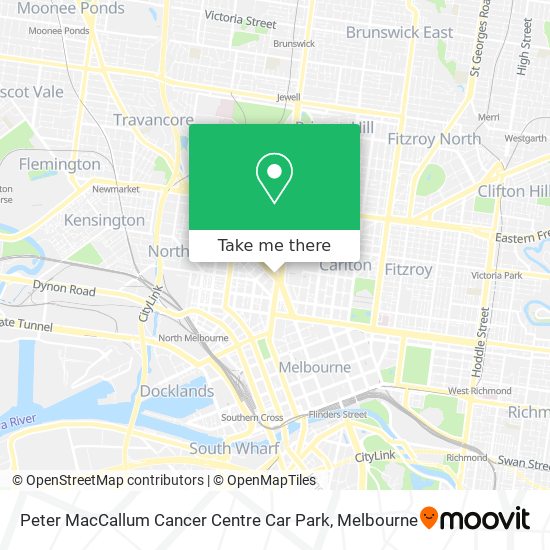 Peter MacCallum Cancer Centre Car Park map