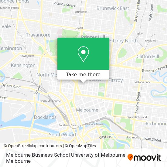 Mapa Melbourne Business School University of Melbourne