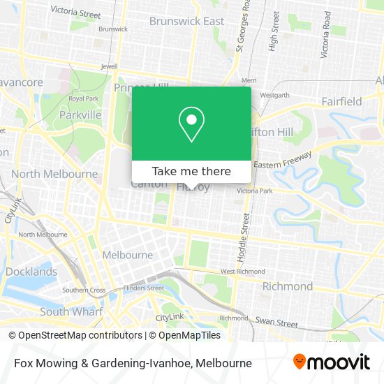 Fox Mowing & Gardening-Ivanhoe map