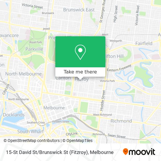 Mapa 15-St David St / Brunswick St (Fitzroy)