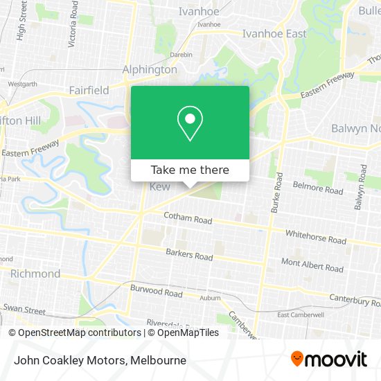 John Coakley Motors map