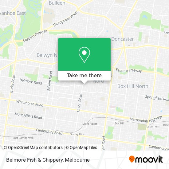Belmore Fish & Chippery map