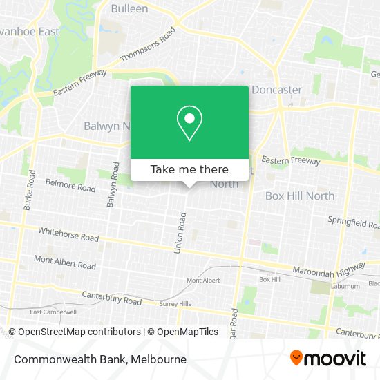 Commonwealth Bank map