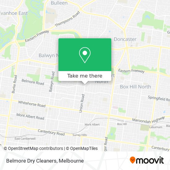 Mapa Belmore Dry Cleaners