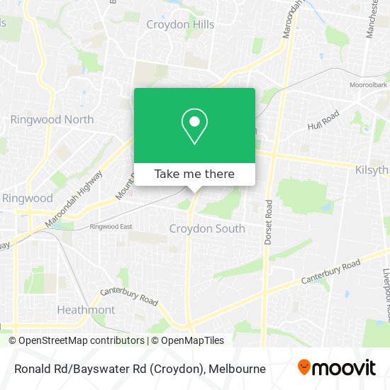 Ronald Rd / Bayswater Rd (Croydon) map