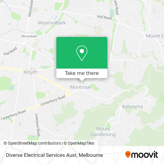 Diverse Electrical Services Aust map