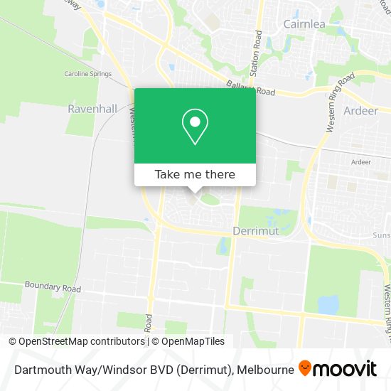 Mapa Dartmouth Way / Windsor BVD (Derrimut)